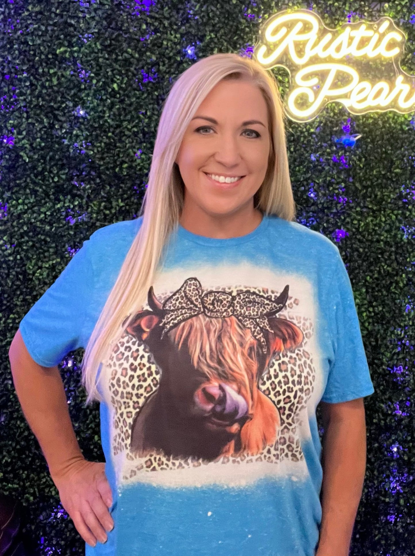 Leopard Highland Cow Shirts