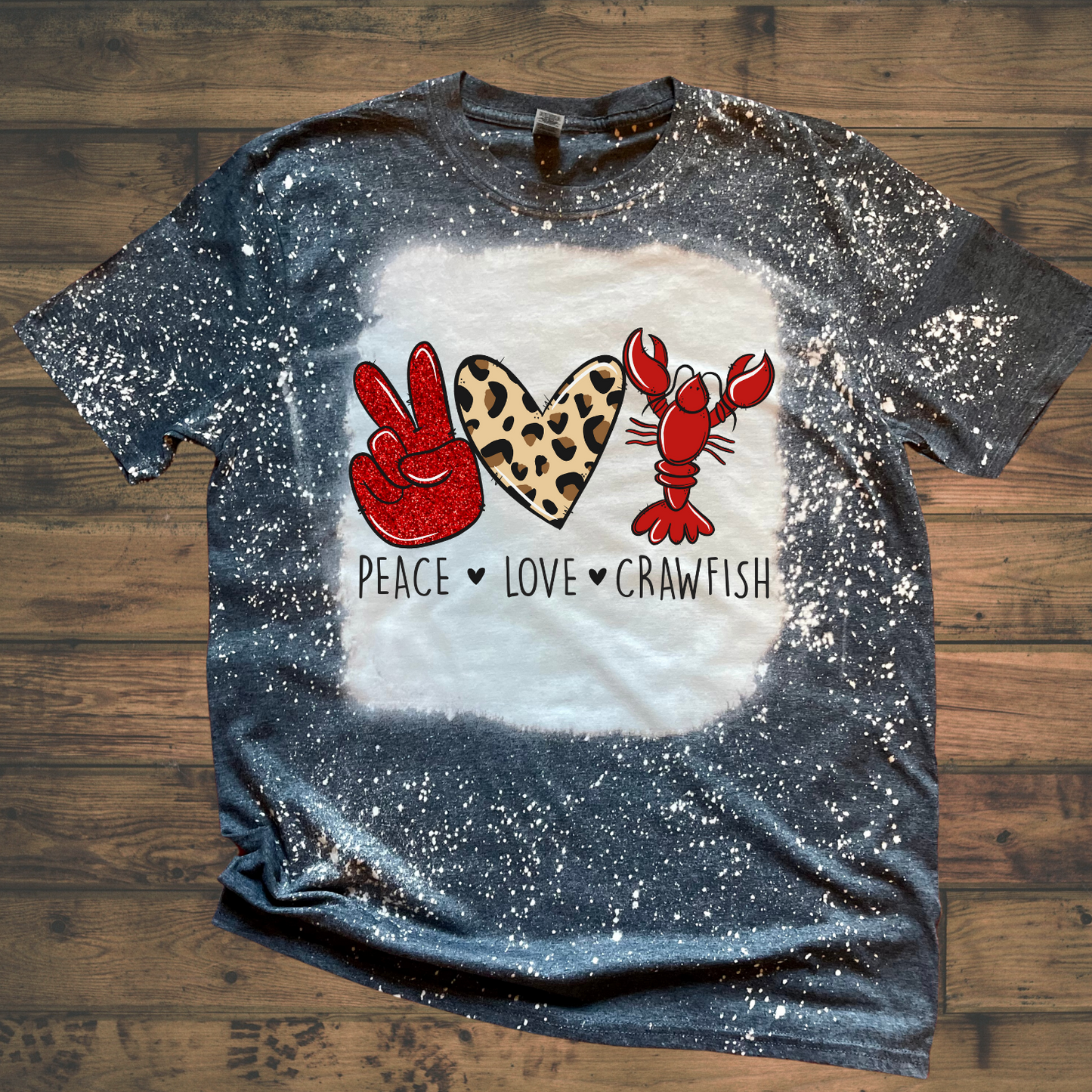 Peace Love Crawfish Shirt