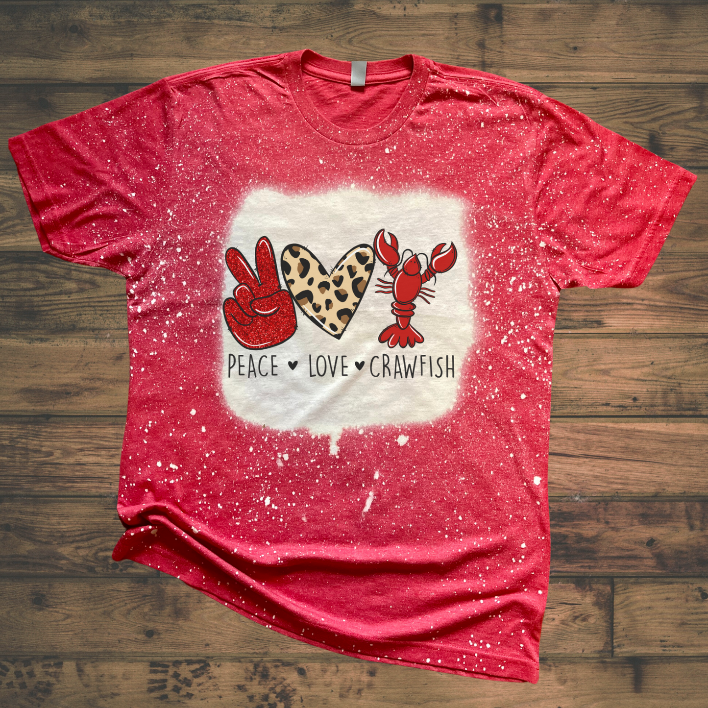 Peace Love Crawfish Shirt