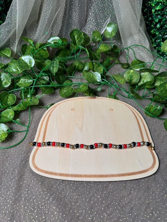 Red Black and Gold Hat Chain Wholesale