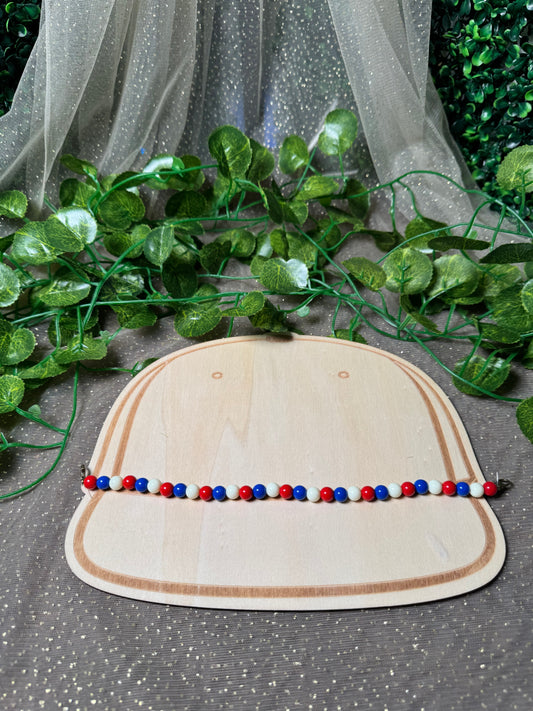 Red White and Blue Hat Chain Wholesale