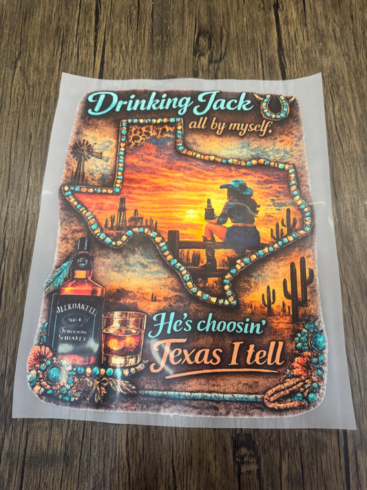 Drinking Jack Full Size Tops DTF Prints