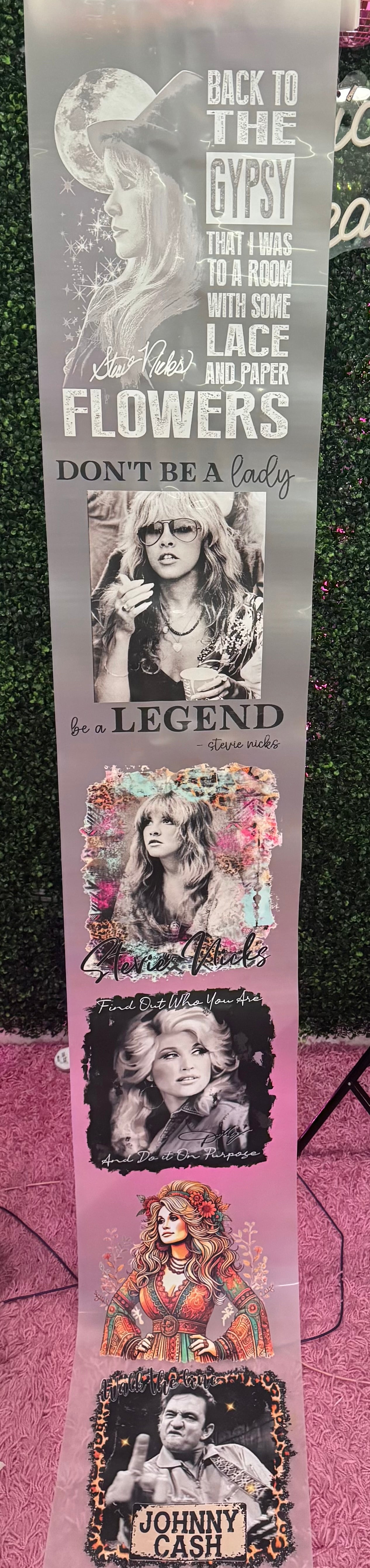 Dolly, Stevie, Johnny Shirt Size Gang Sheet DTF Prints