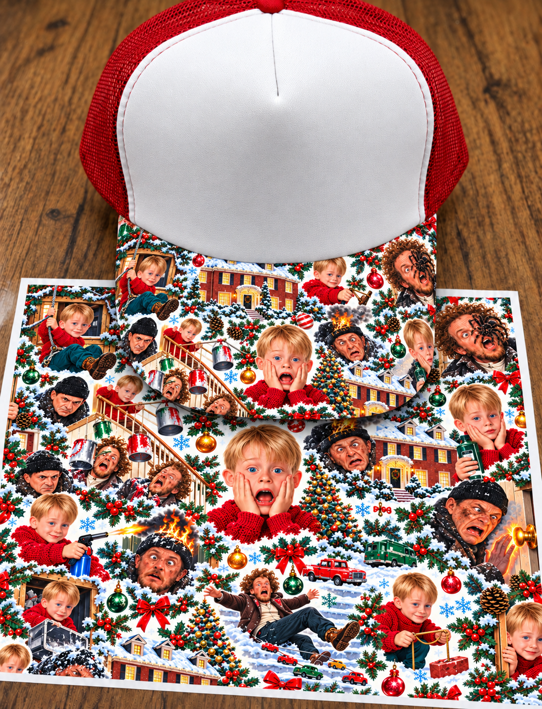 Home Alone Single Hat Bill DTF Prints