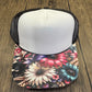 Gold Leopard Flower Single Hat Bill DTF Prints