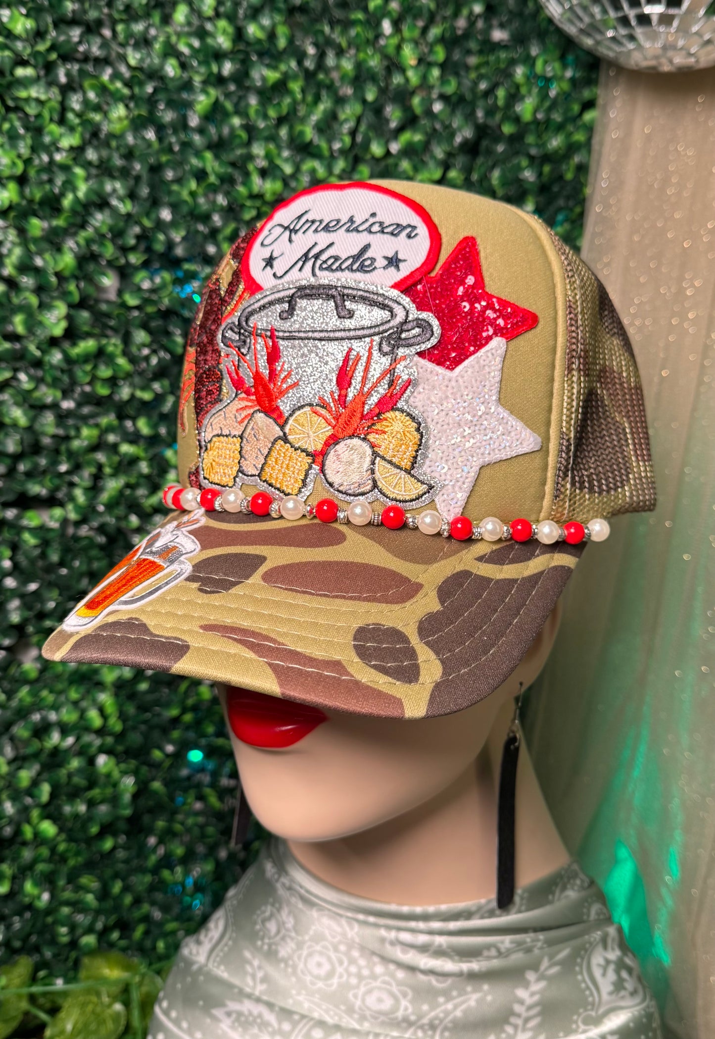 Crawfish Camo American Trucker Hat