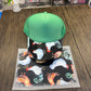 Black Chicken Gang Sheet Hat Bill DTF Prints