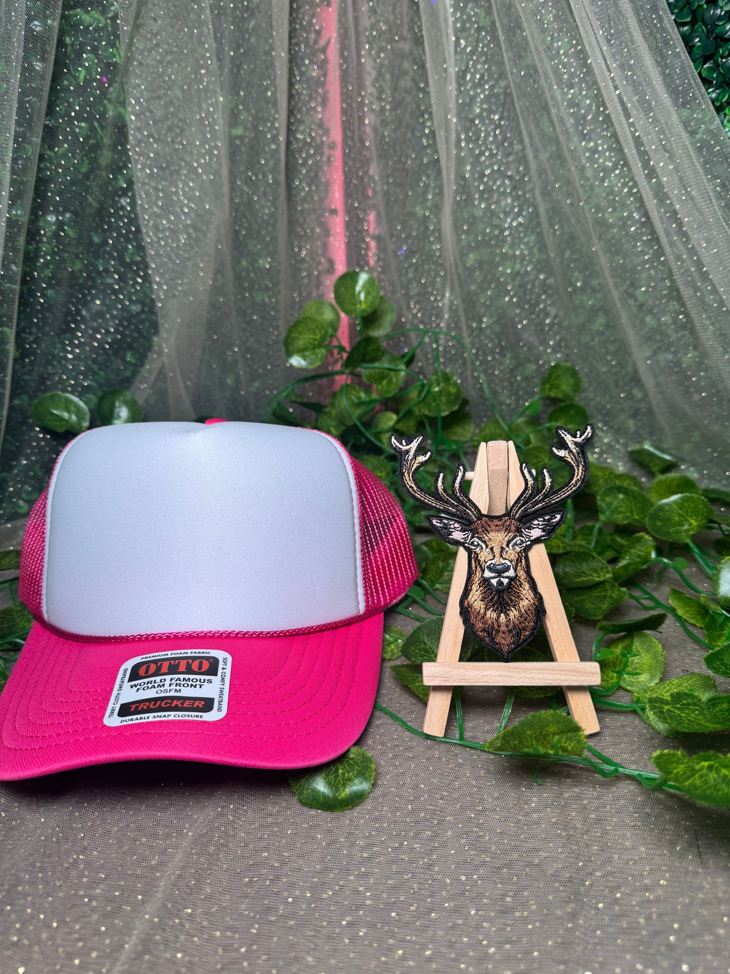 Deer Large Rack Hat Patch Wholesale