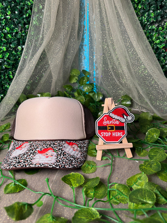 Santa Stop Here Hat Patch Wholesale