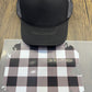 Black and White Plaid Single  Hat Bill DTF Prints