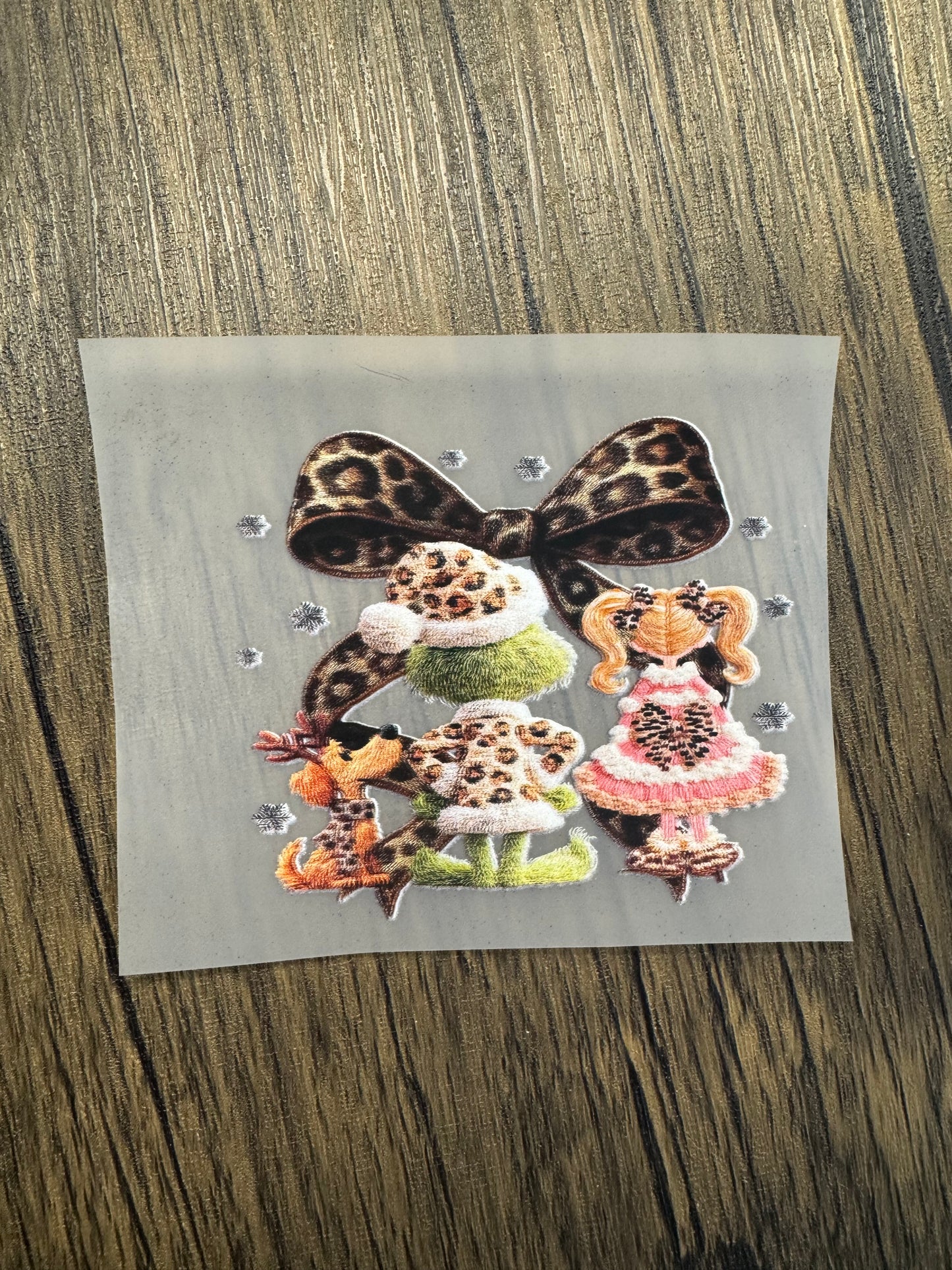 Grinch and Cindy Hat Size DTF Prints