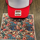 Patriotic Flowers Single Hat Bill DTF Prints