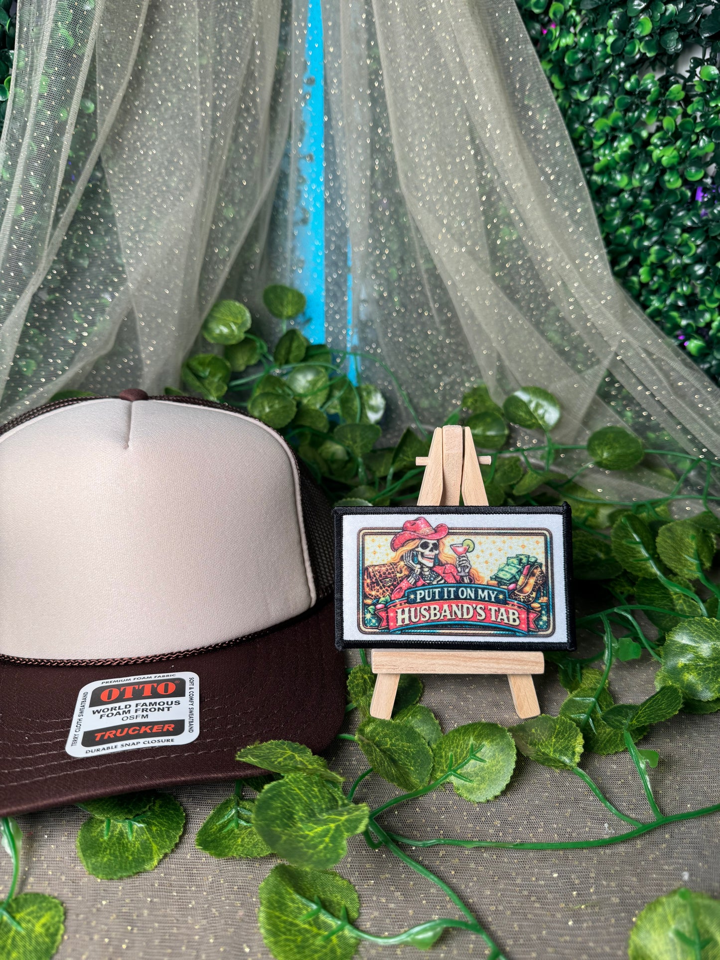 Put It On My Husbands Tab Hat Patches Wholesale