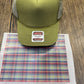Red Green Blue Plaid Single Hat Bill DTF Prints