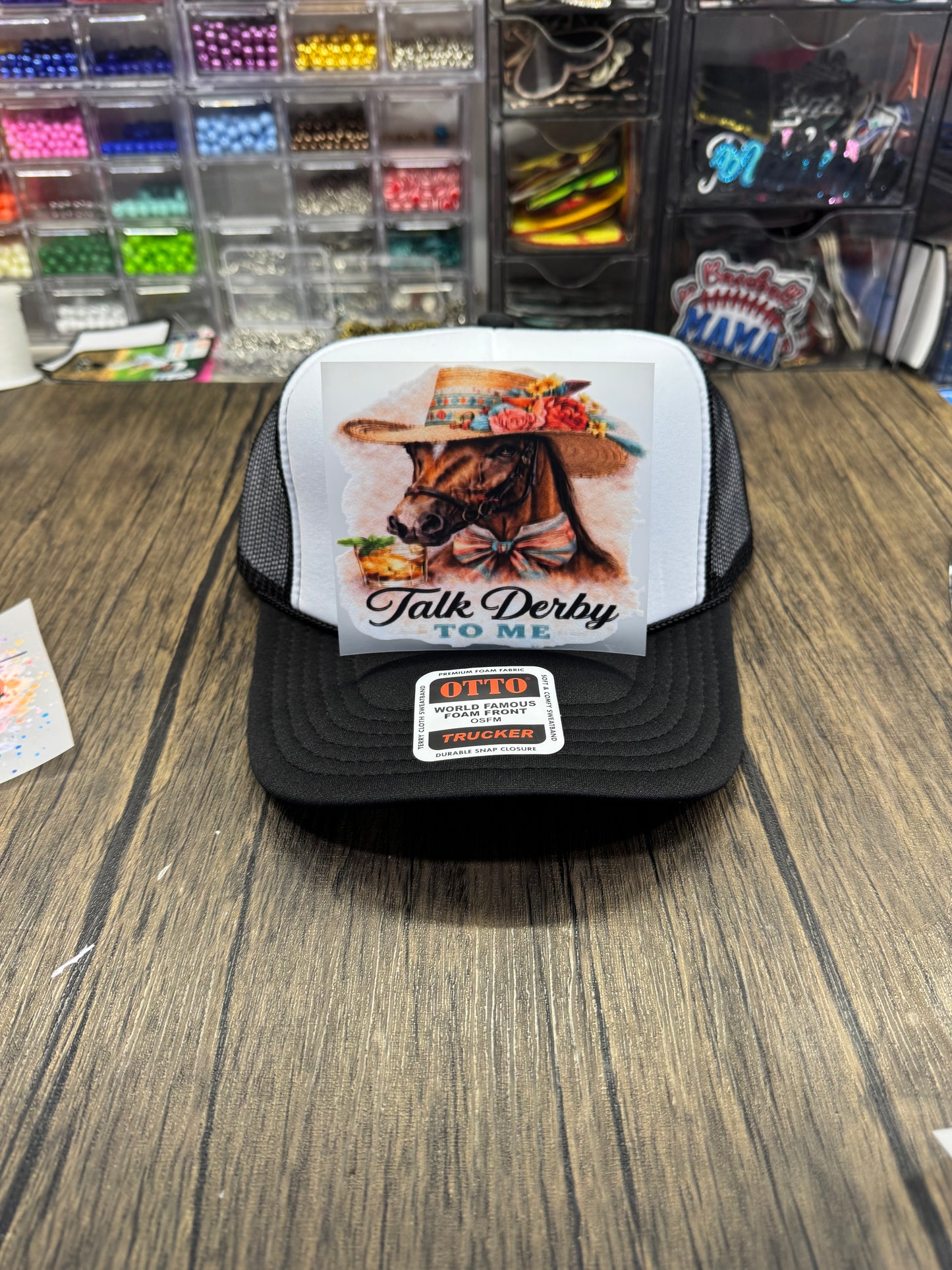 Talk Derby To Me Single Front Hat DTF Prints