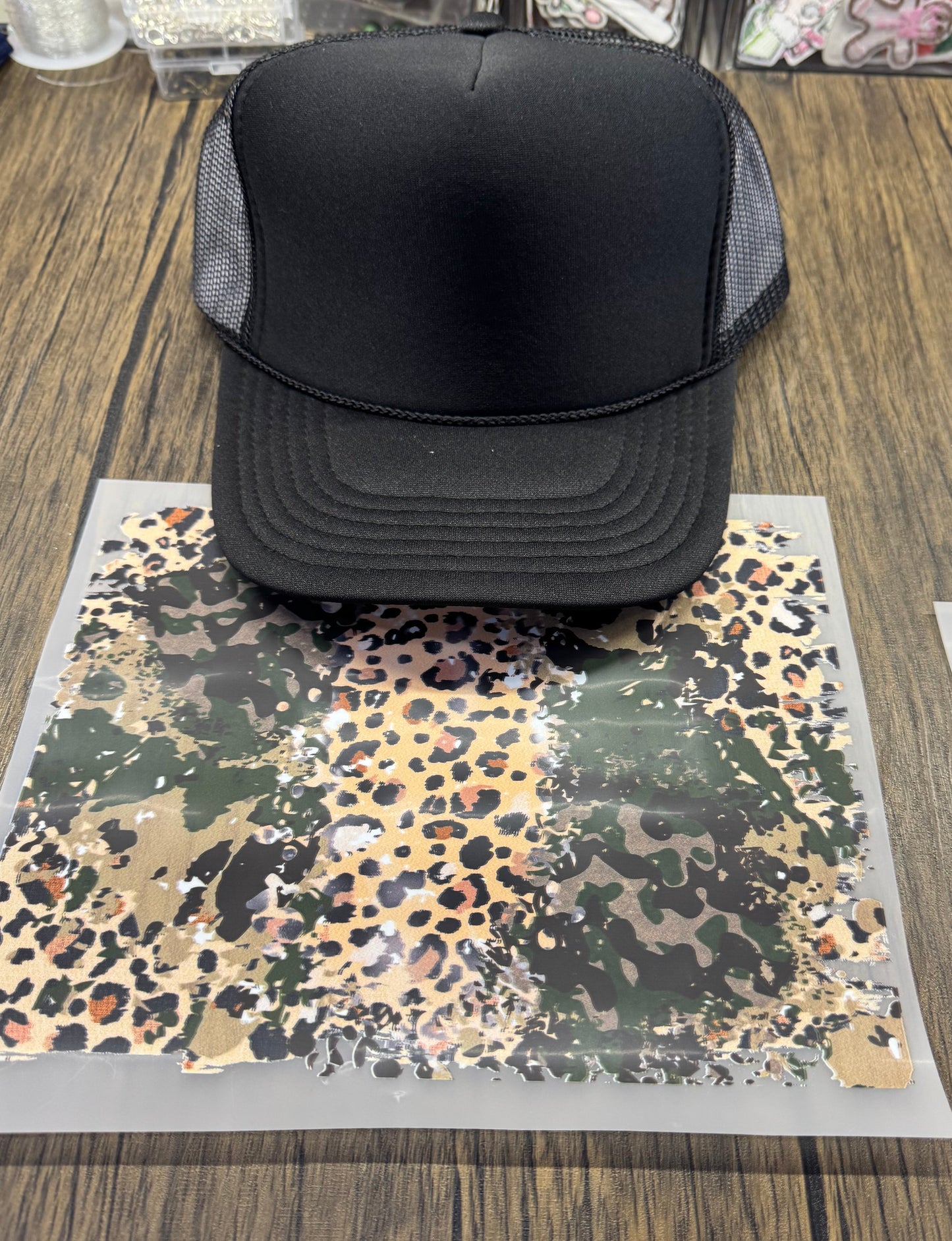 Leopard Camo Gang Sheet Hat Bill DTF Prints
