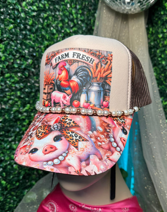 Pink Pig Trucker Hat