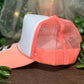 Otto Coral and White  Foam Front Trucker Hat Wholesale