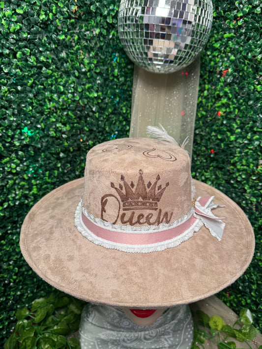 Tan Queen Custom Hat
