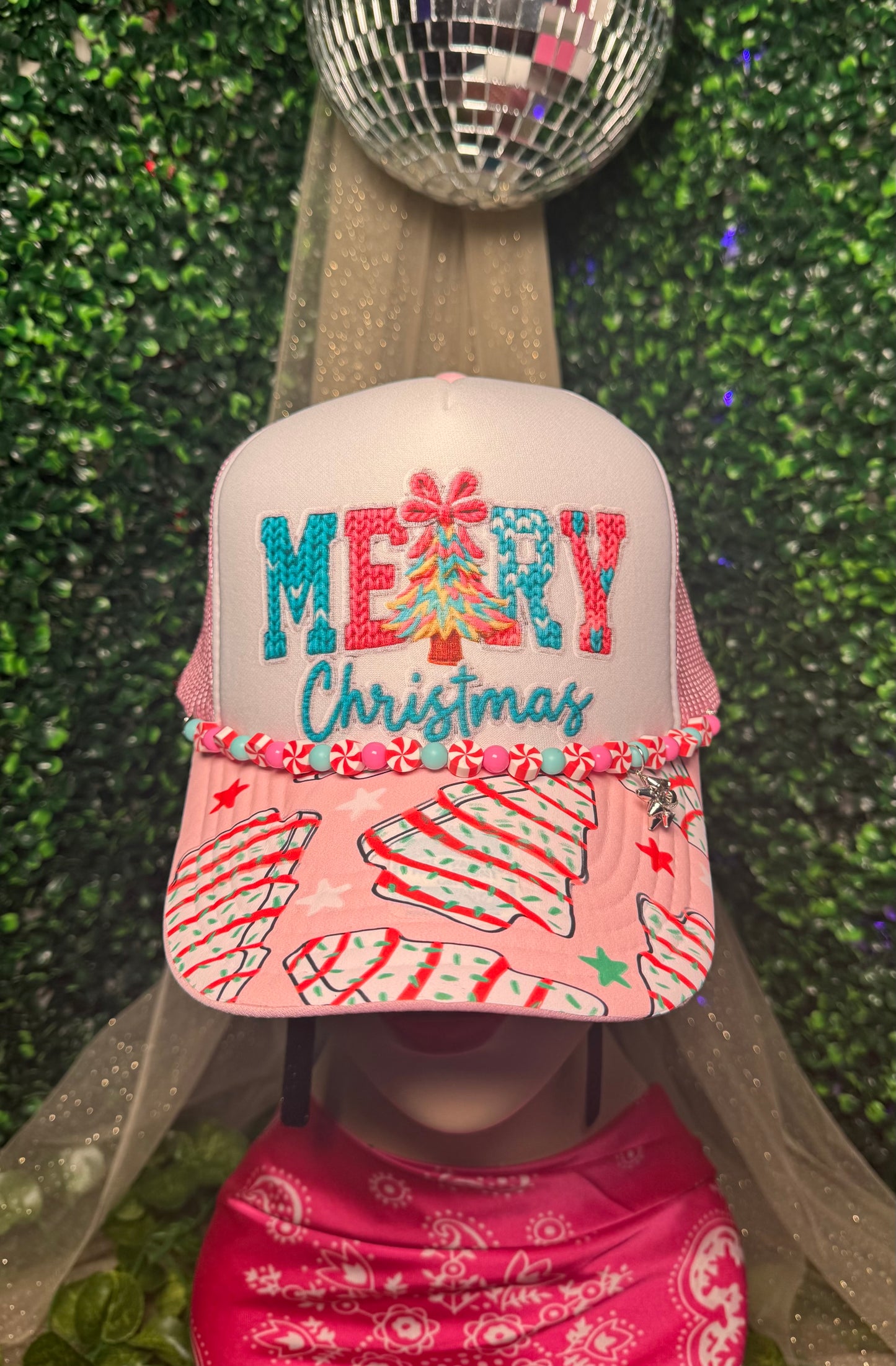 Merry Christmas Yarn  Trucker Hat