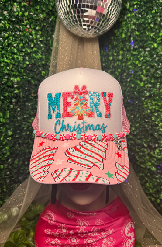 Merry Christmas Yarn  Trucker Hat