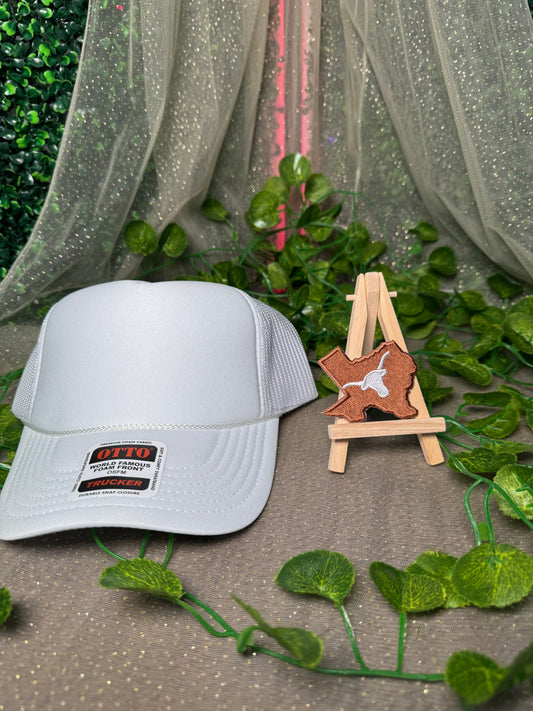 Texas Shaped Longhorn Hat Patch Wholesale