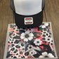 White Flower Single Hat Bill DTF Prints