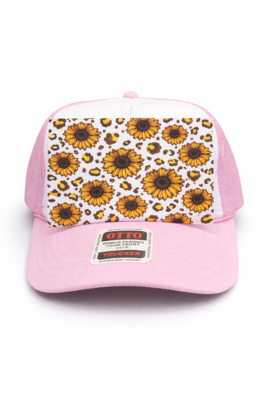 Sunflower Full Front DTF Prints Hat Patch