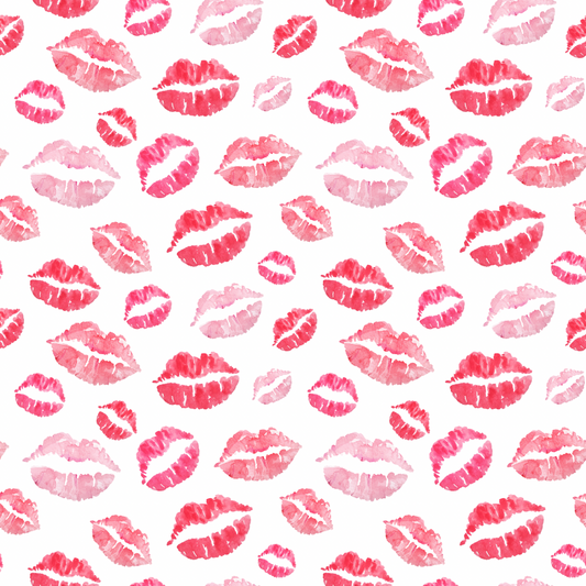 Valentine Lips Single Hat Bill DTF Prints