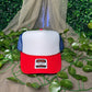 Red White and Blue Foam Front Trucker Hat Wholesale