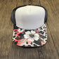 White Flower Single Hat Bill DTF Prints