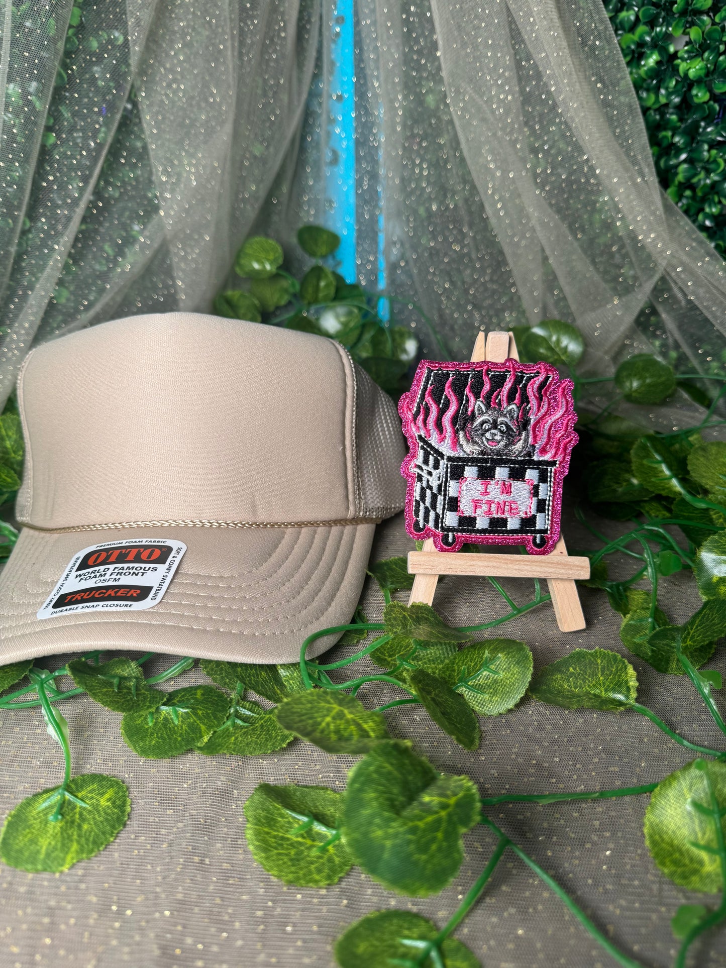 Im Fine Raccoon Hat Patches Wholesale
