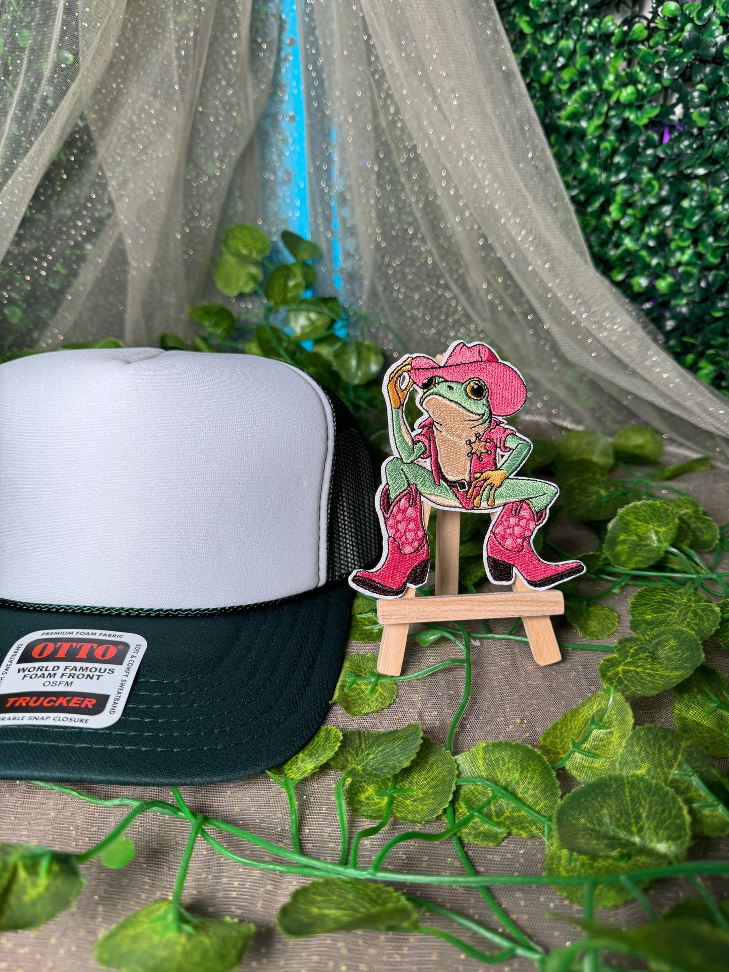 Cowboy Frog Hat Patch Wholesale