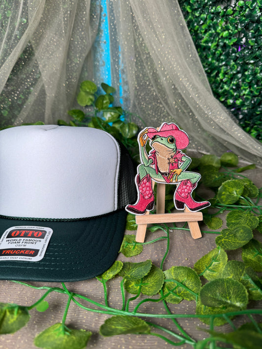Cowboy Frog Hat Patch Wholesale