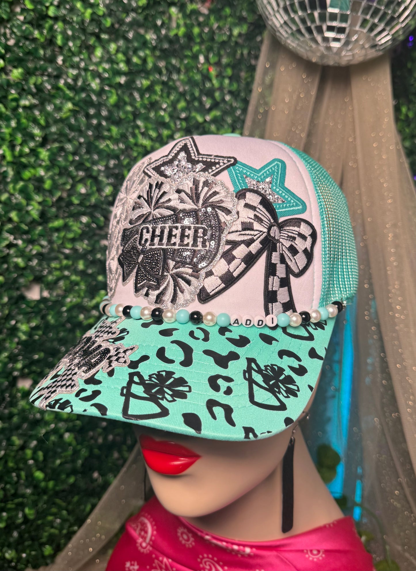 Cheer Single Hat Bill DTF Prints