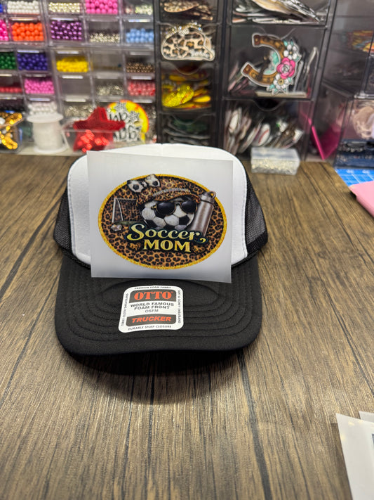 Soccer Mom Single Front Hat DTF Prints