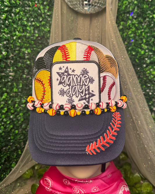 Game Day Softball and Baseball Trucker Hat