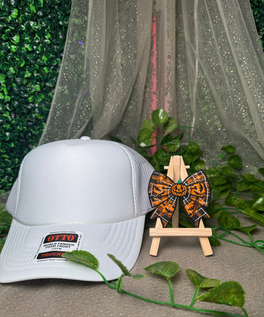 Pumpkin Bow Hat Patch Wholesale