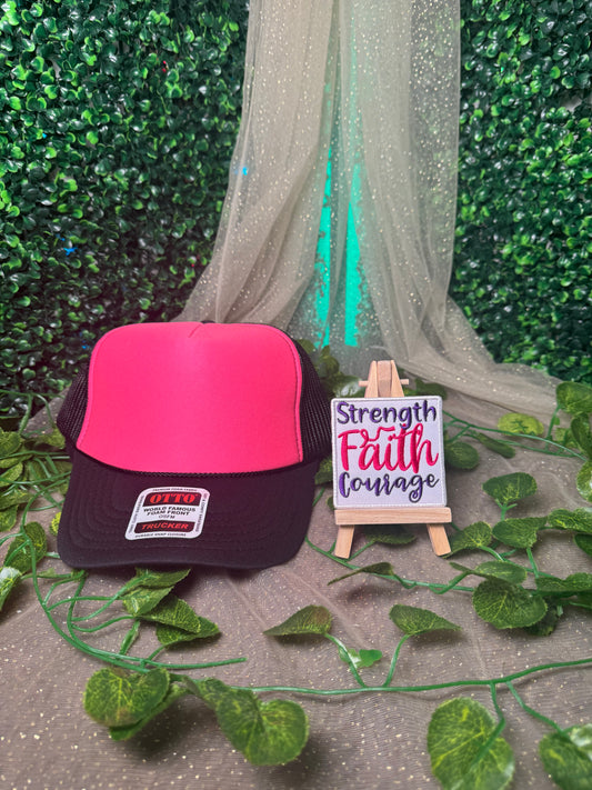 Strength Faith courage Hat Patch Wholesale