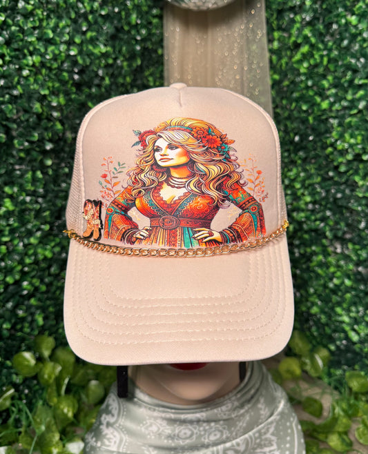 Dolly Boots Trucker Hat