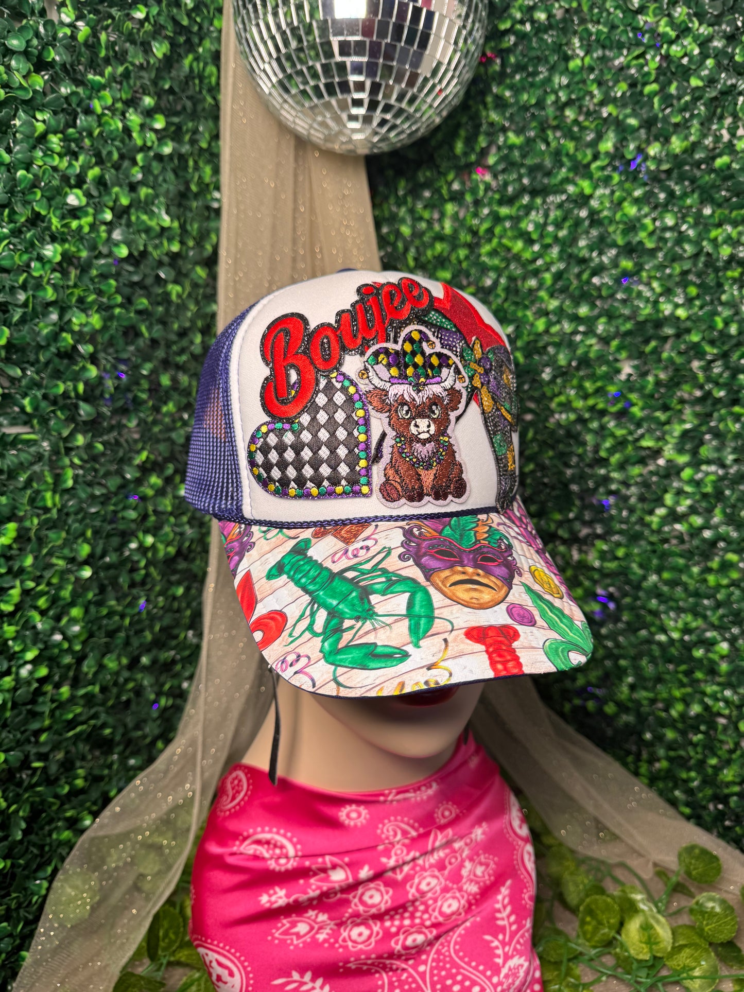 Bougie Mardi Gras Trucker Hat