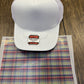 Red Green Blue Plaid Single Hat Bill DTF Prints