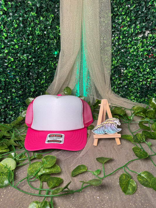 Pink Waves Hat Patch Wholesale