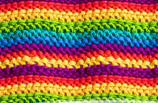 Rainbow Yarn Single Hat Bill DTF Prints