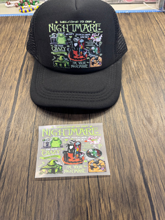 Welcome To Our Nightmare DTF Hat Print Wholesale