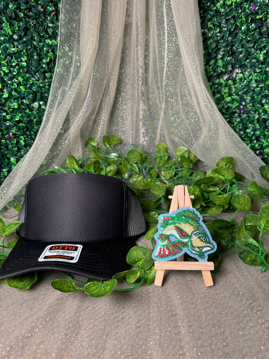 Sparkly Fish Hat Patch Wholesale