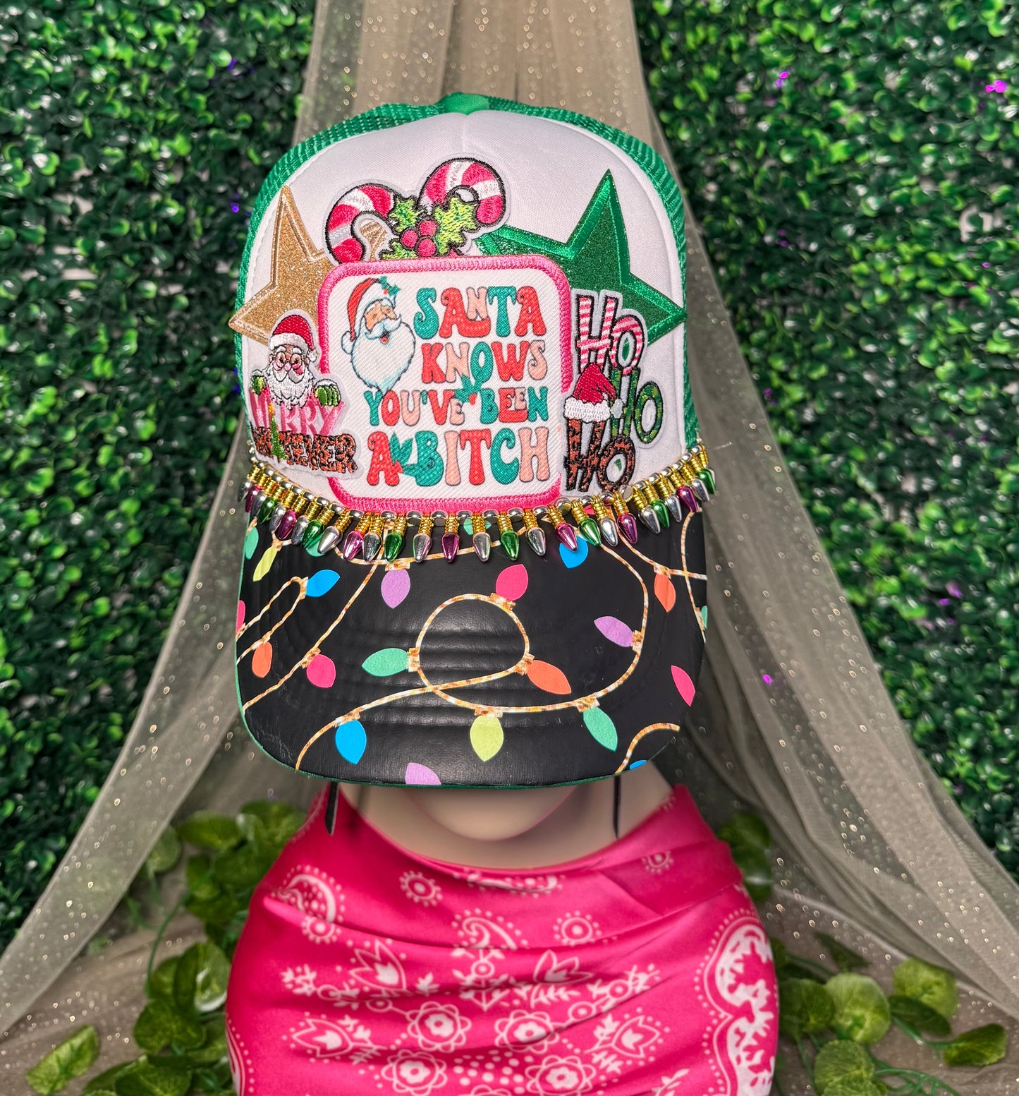 Christmas Lights Bill DTF Prints Hat Patch Wholesale