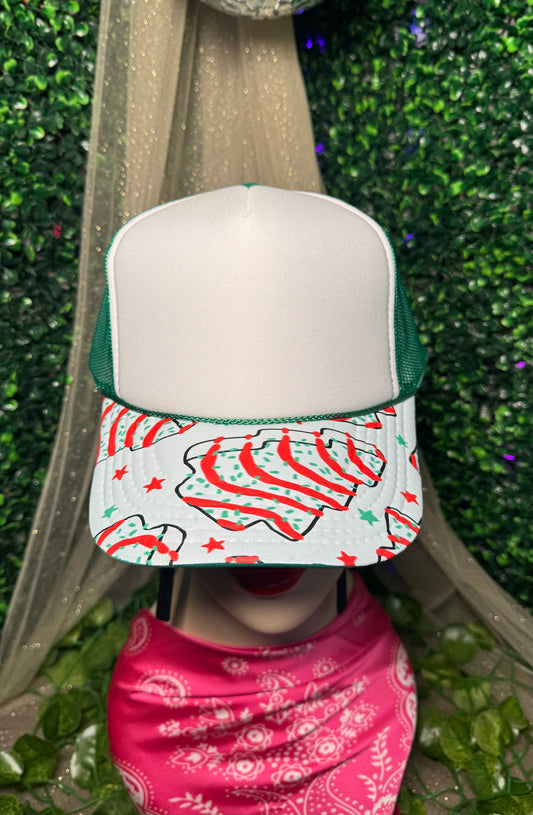 Christmas Cake Blank Trucker Hat