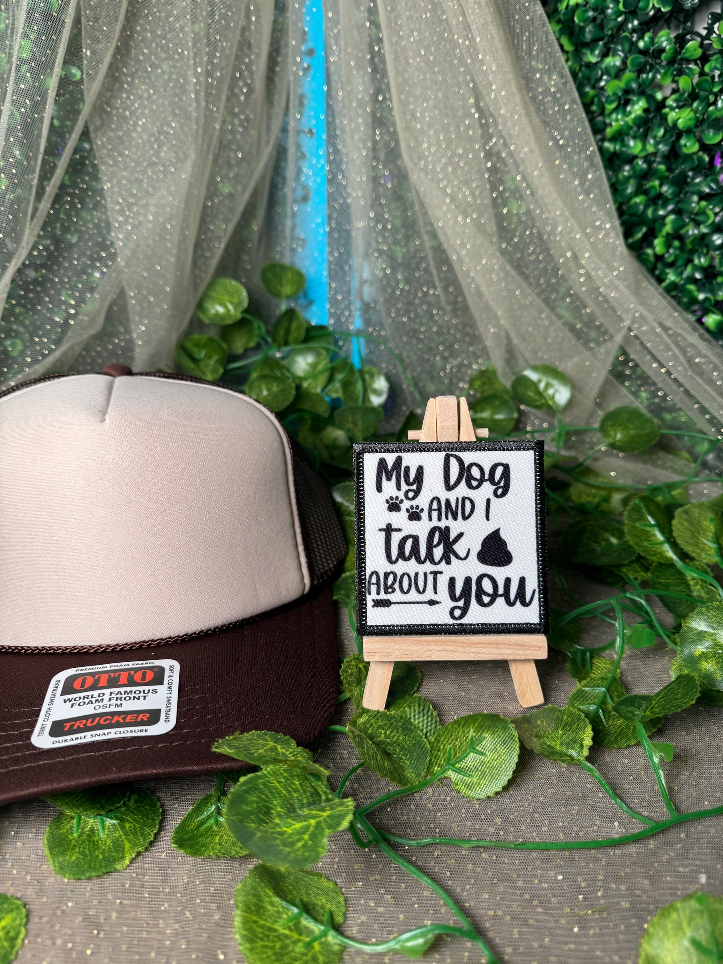 My Dog And I Talk 💩 About You Hat Patches Wholesale