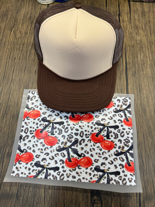 Cherries Gang Sheet Hat Bill DTF Prints